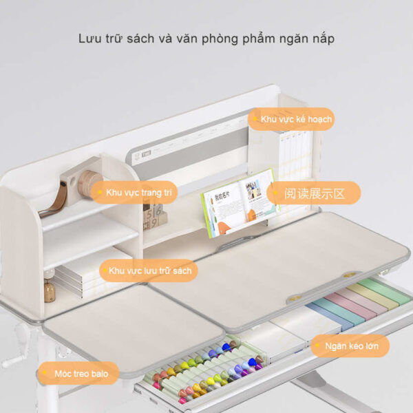 Bộ Bàn Ghế Chống Gù YX 12001 Ghế DRY 618 Hình 7