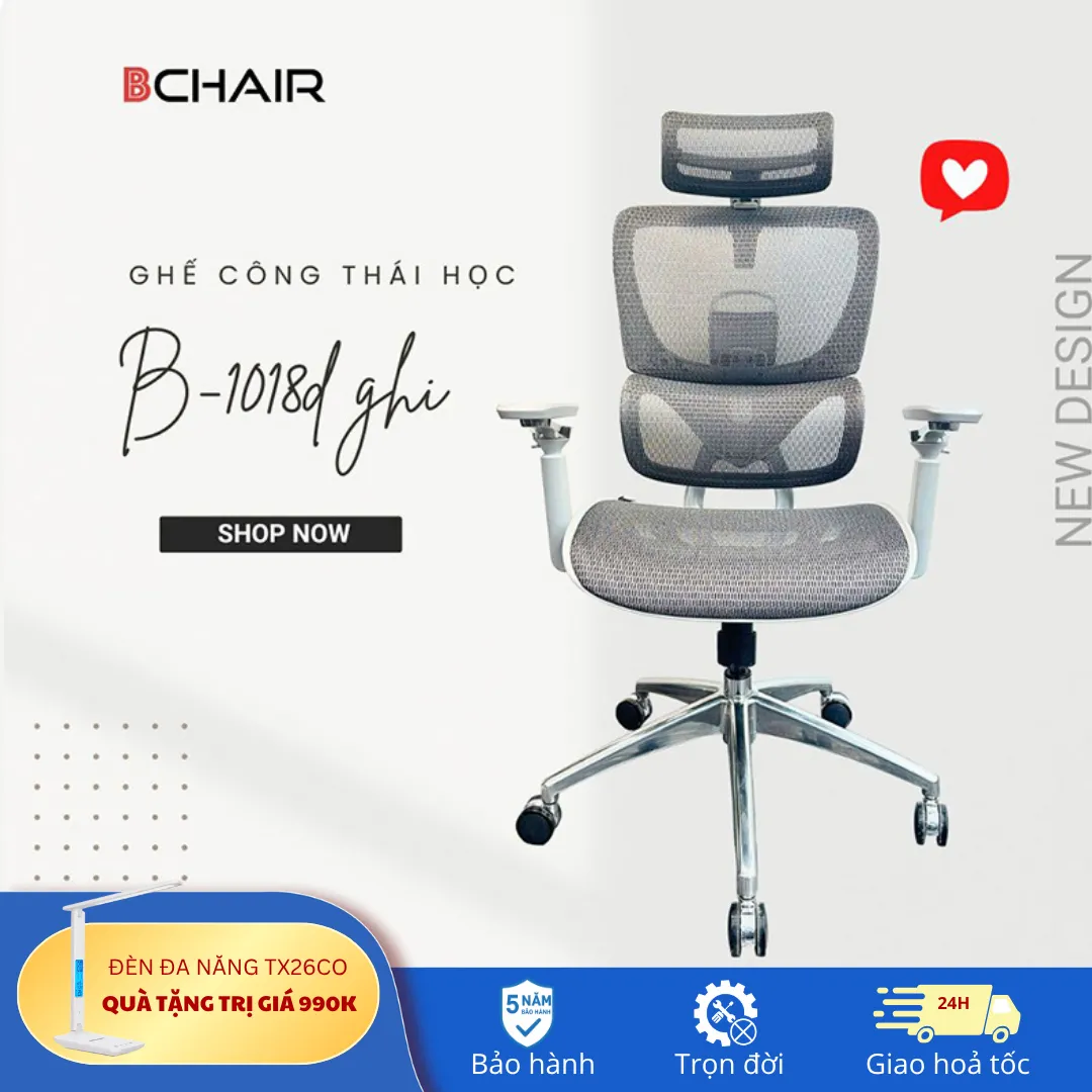 Ghế B 1018D Màu Ghi