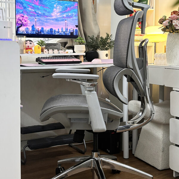 Góc Ngang Của Ghế Công Thái Học B 1018D Ghi