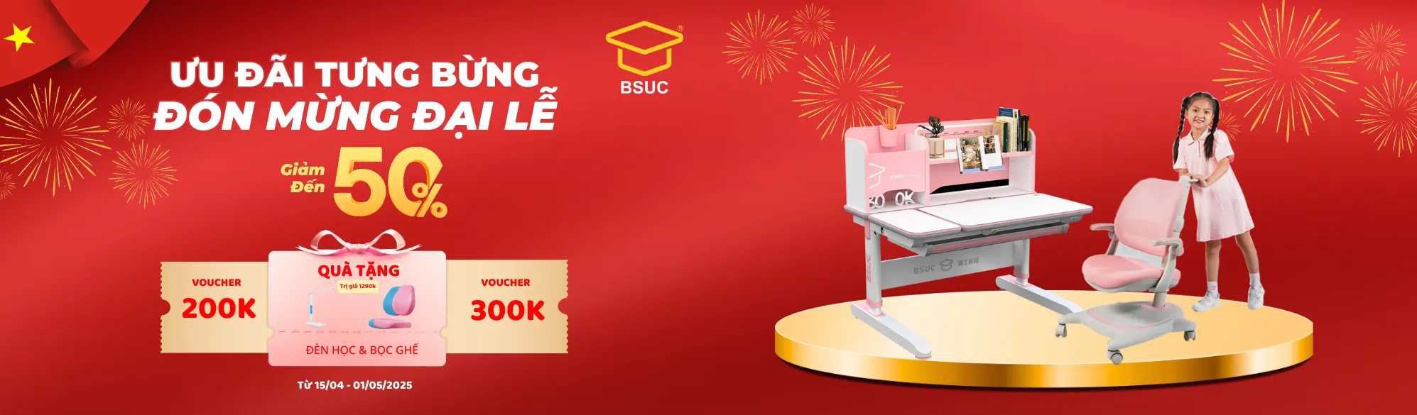 BSUC Ưu đãi Tưng Bừng đón Mừng đại Lễ