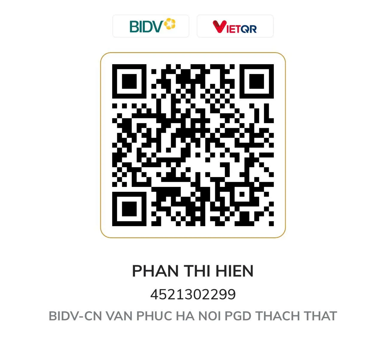 Thông Tin Tài Khoản Thanh Toán Sản Phẩm Tại BSUC