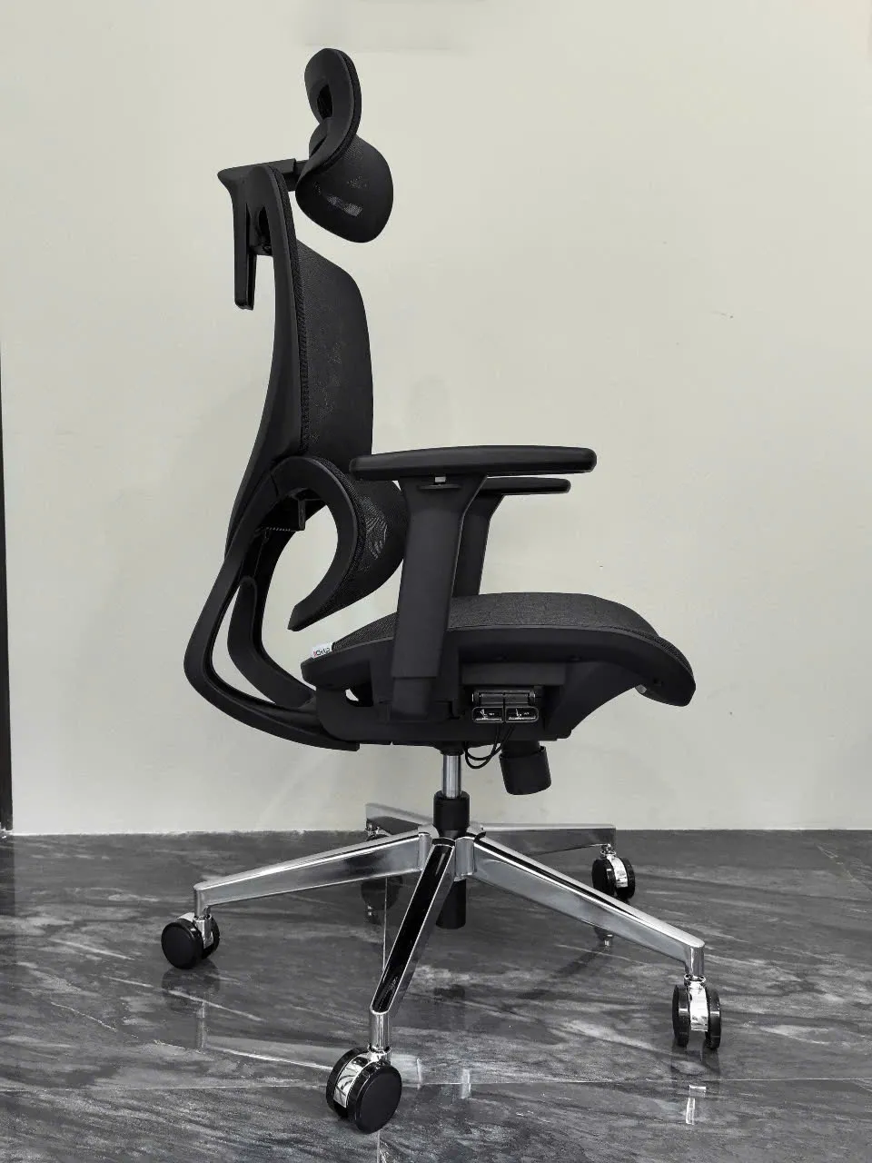 Ghế công thái học B-102A chân kim loại mạ crom 11 B 102A Ảnh 2