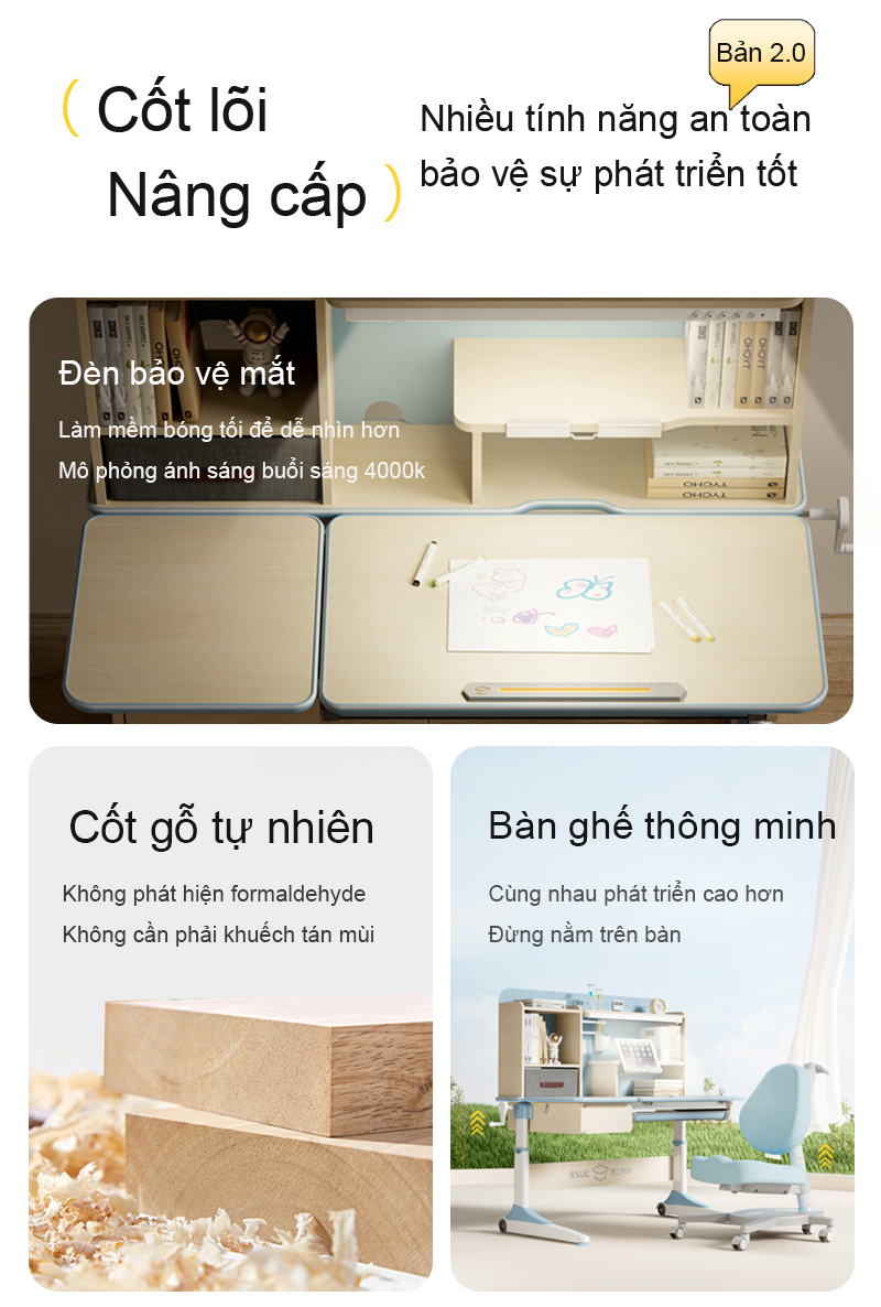Nhiều tính năng an toàn, bảo vệ sự phát triển tốt Nhiều tính năng an toàn, bảo vệ sự phát triển tốt