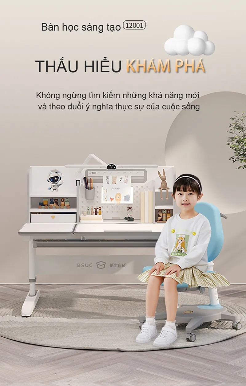 BSUC cập nhật xu hướng thiết kế bàn học thông minh mới nhất