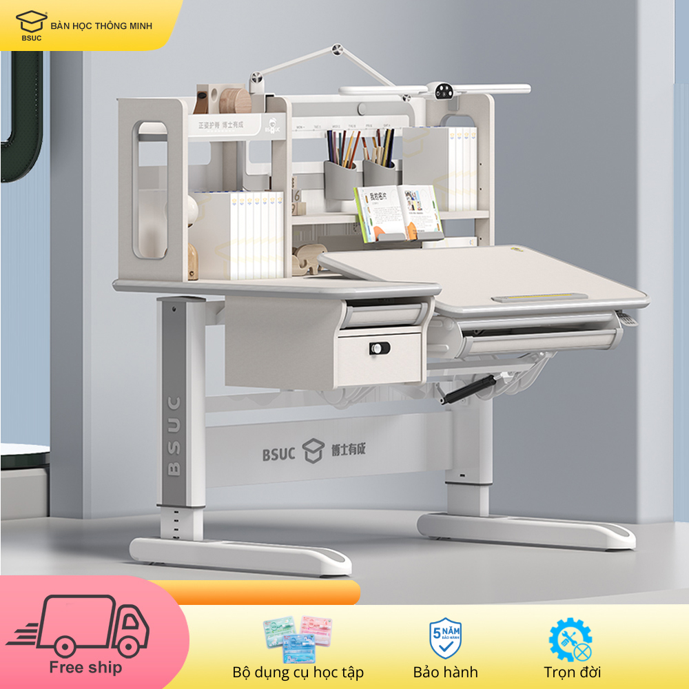 Bàn học kèm giá sách DA-12002PV1