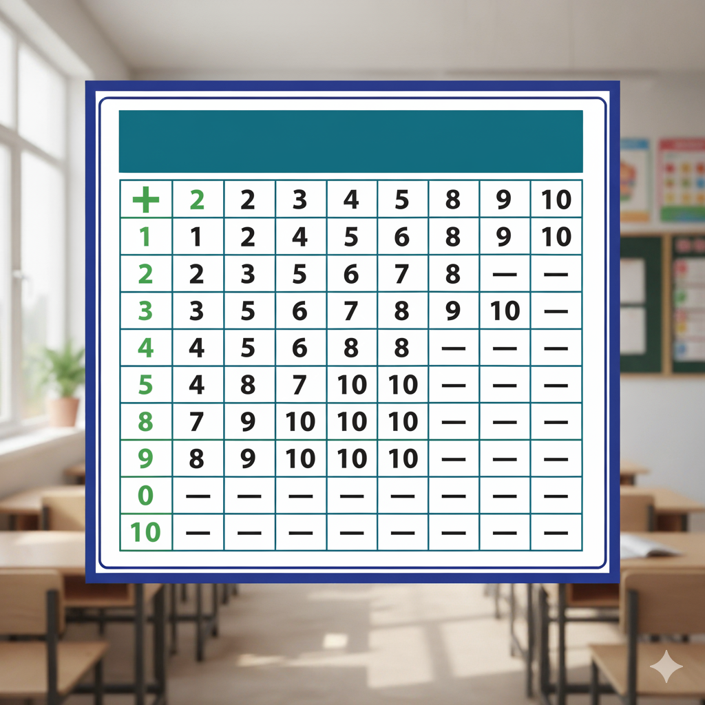 Bảng cộng trừ phạm vi 10 – Cách học và bài tập cho bé