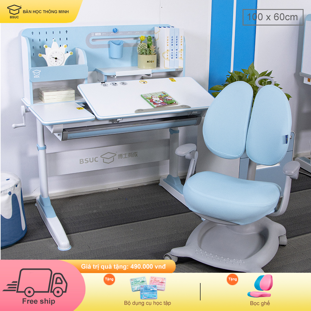 Bàn học thông minh DA-6001V1 và Ghế DJ-010V1