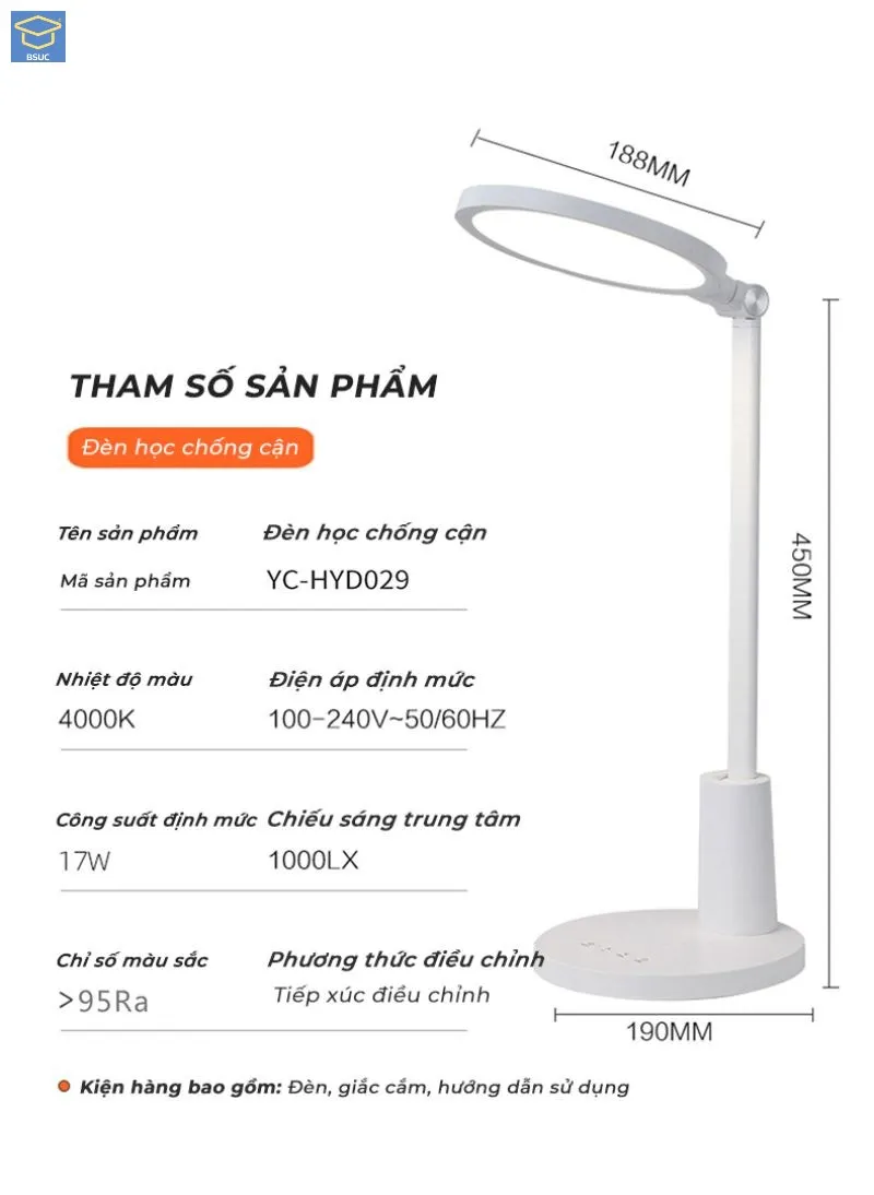Top 3 mẫu đèn học chống cận cao cấp bảo vệ mắt 4 Top Den Hoc Chong Can 1