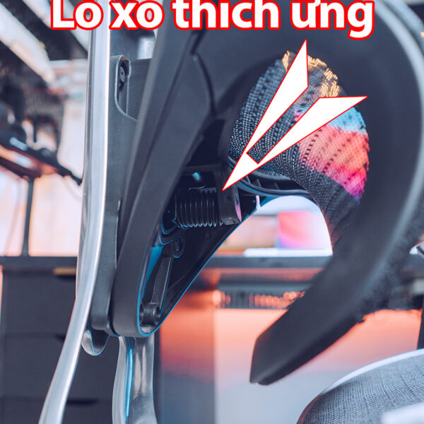 Ghế công thái học BC-1018D màu đen tựa tay 5D 11 Ghe cong thai hoc B 1018D hinh anh 04