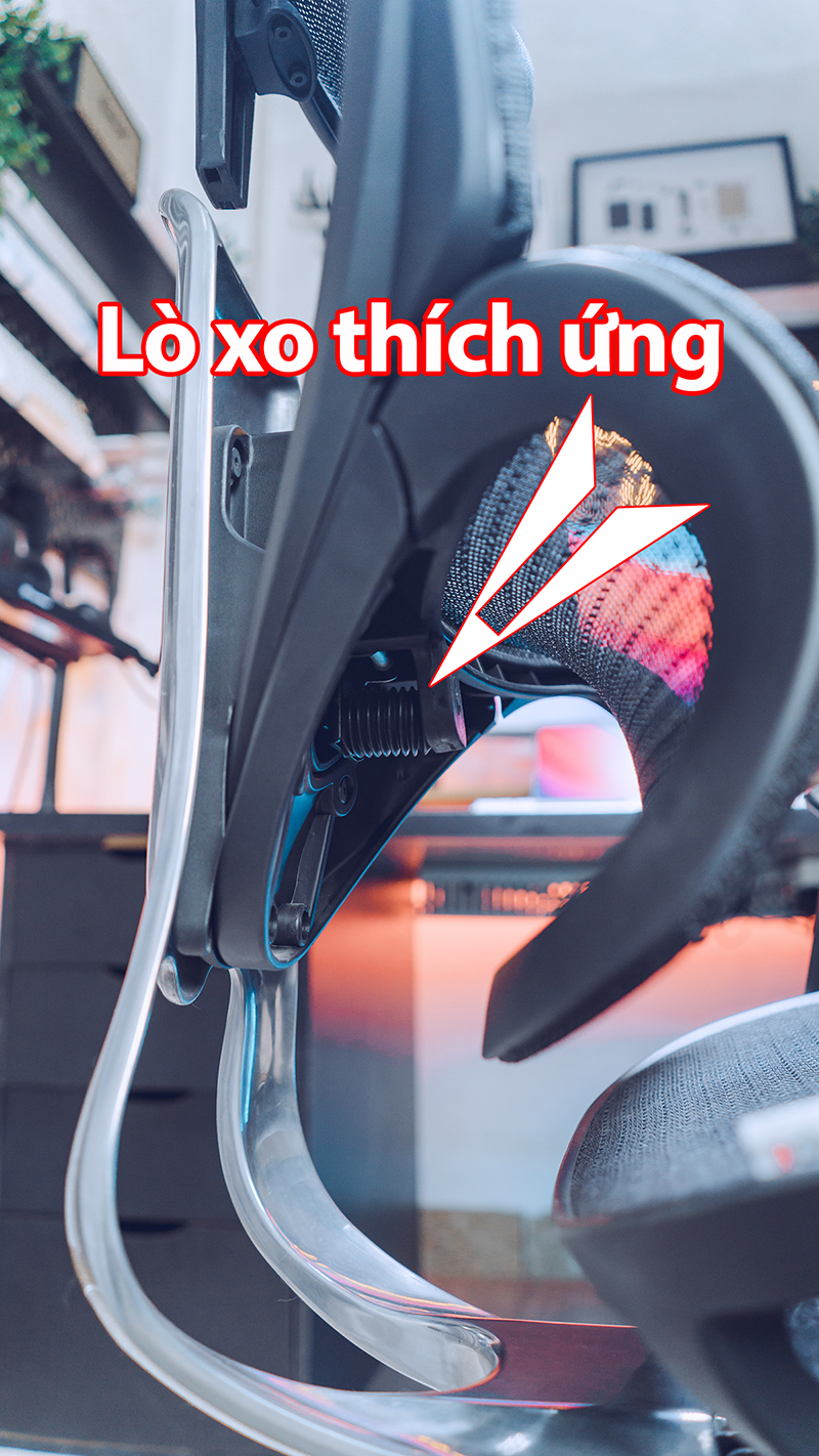Ghế công thái học BC-1018D màu đen tựa tay 5D 4 Ghế công thái học BC-1018D màu đen tựa tay 5D - Ảnh 5