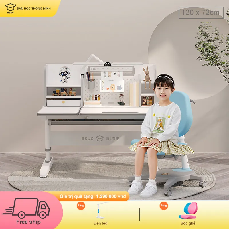 Bàn học cho bé gái SA-12001V1