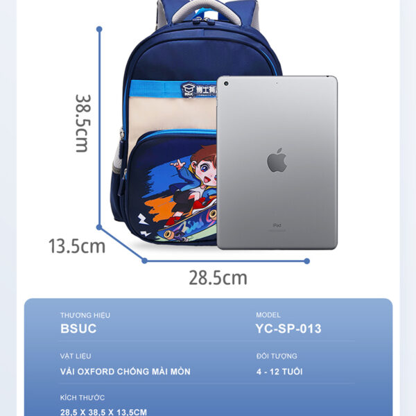 Kích Thước Balo Chống Gù YC_SP 013