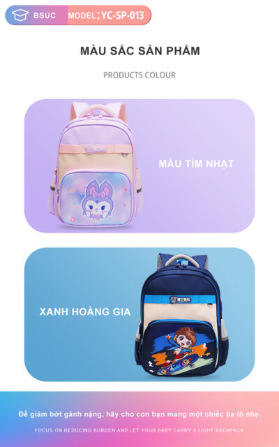 Màu Sắc Balo Chống Gù YC SP 013