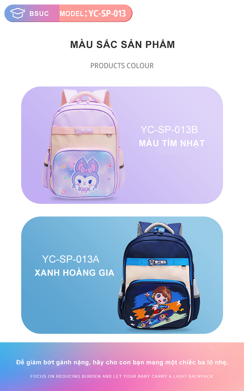 Màu Sắc Của Balo Chống Gù YC SP 013