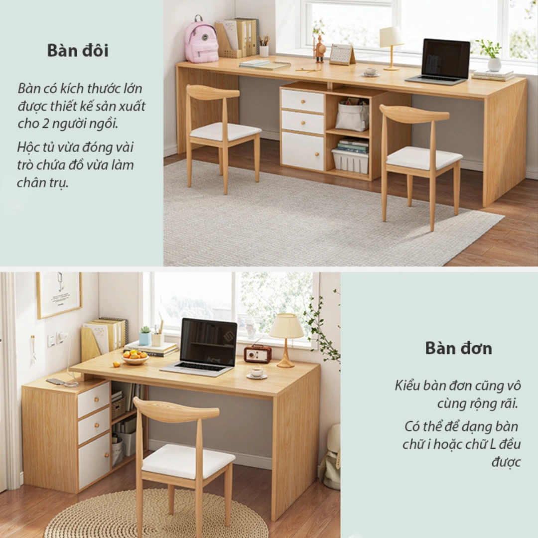 Bàn học đôi cho bé