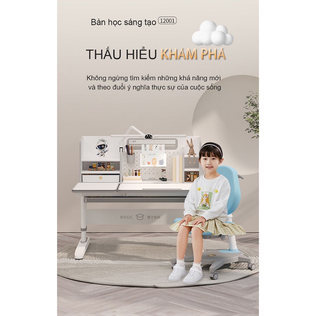 bàn học cho bé gái